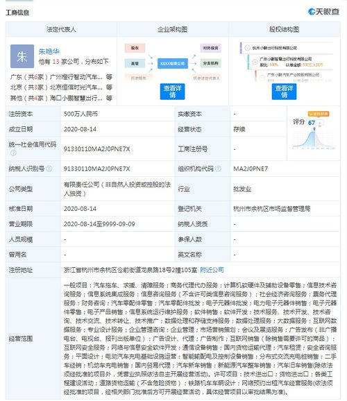 小鵬汽車設立全資子公司，注冊資本500萬元拓展國內貿易代理業務